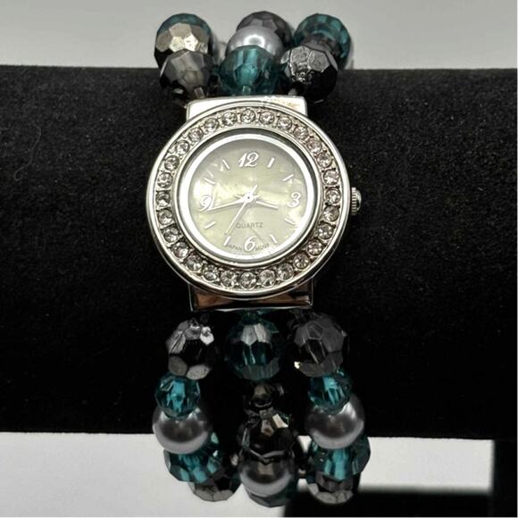 Y2K Blue Beaded Watch - Picture 1 of 3